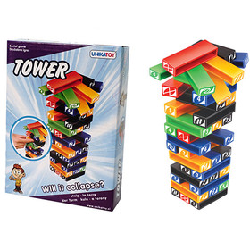 Mini Jenga torony ügyességi társasjáték