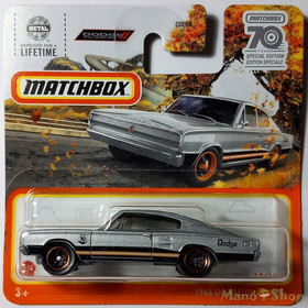 Matchbox: '66 Dodge Charger kisautó 1/64 - Mattel