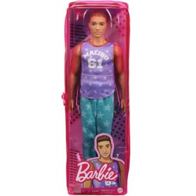 Barbie Fashionista fiú baba kosaras trikóban - Mattel