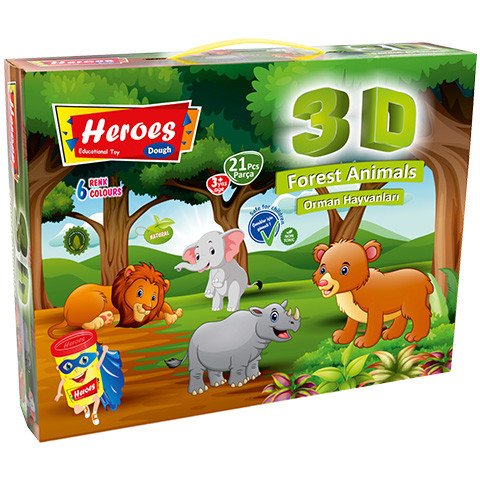 Play-Dough: Heroes dzsungel gyurma szett 21db-os