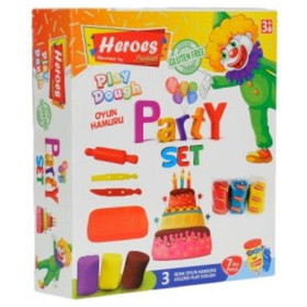 Play-Dough: Heroes Party gyurma szett 7db-os