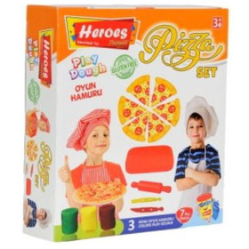 Play-Dough: Heroes Pizza gyurma szett 7db-os