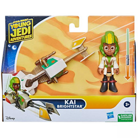 Star Wars: Fiatal Jedik kalandjai - Kai Brightstar figuraszett fogattal 7,5cm - Hasbro