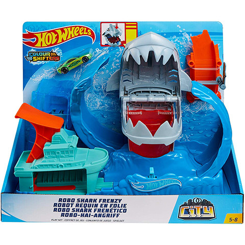 Hot Wheels Robot cápa őrjöngés pályaszett - Mattel