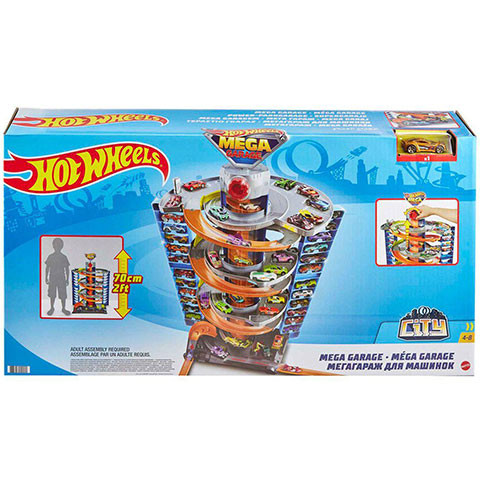 Hot Wheels: Mega garázs kisautóval - Mattel
