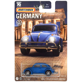 Matchbox - Németország kollekció: 1962 Volkswagen Beetle kisautó 1/64 - Mattel