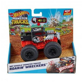 Hot Wheels: Monster Trucks Roarin' Wreckers kisautó fénnyel és hanggal 1/43