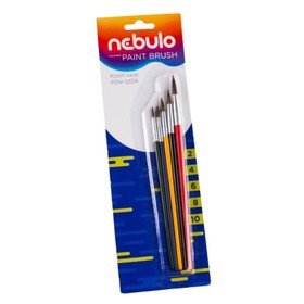 Nebulo: Ecset festett fanyelű 5db-os szett (2-4-6-8-10)