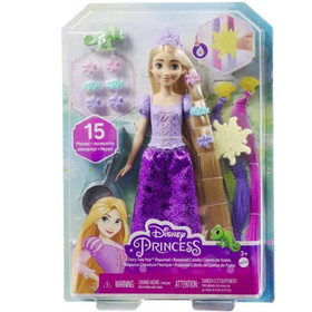 Disney Hercegnők: Aranyhaj hajvarázs hercegnő baba kiegészítőkkel - Mattel
