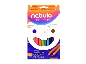 Nebulo jumbo háromszög alakú 12 db/csomag színes ceruza készlet