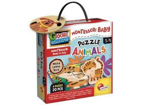 Montessori baby fa puzzle - Állatok