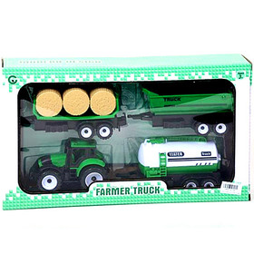 Farm traktor 3db pótkocsival