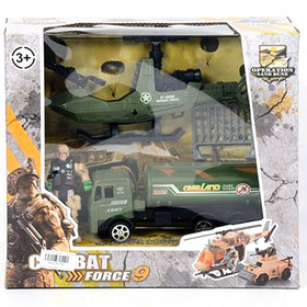 Combat Force 9 Katonai játék szett teherautóval