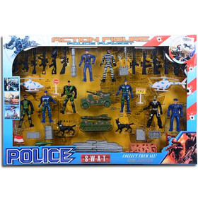 SWAT rendőrségi játékfigura szett