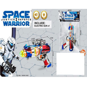 Space Warrior: Elektromos űrpisztoly távcsővel, fénnyel és hanggal 27cm