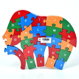 ABC fa oktató elefántos puzzle