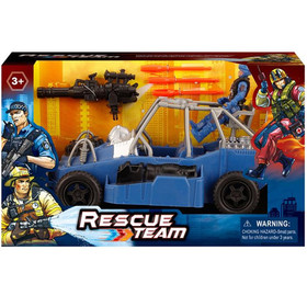 Rescue Team rendőrségi Buggy járgány figurával