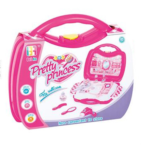 Pretty Princess pink szépségszett hordozható táskában kiegészítőkkel