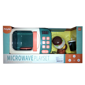 Elektromos mikró játékszett ételekkel és kiegészítőkkel