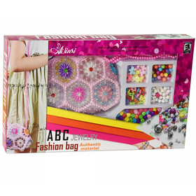Fashion gyöngyös táska színes fűzhető gyöngy szettel