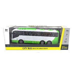 City Bus távirányítós zöld-fehér busz