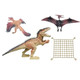 Dinoszauruszos játék szett különböző kiegészítőkkel