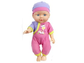 Pizsamás baba etetőszékkel és kiegészítőkkel 29cm-es