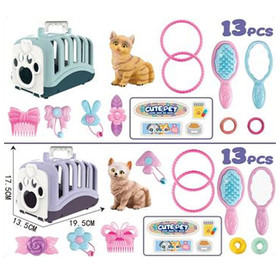 Cute Pet cicás kisállathordozó játékszett kétféle változatban