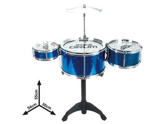 Jazz Drum állványos 4 részes kék dob játékszett