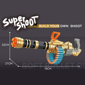 SuperShoot szivacslövő gépfegyver 30 lövedékkel