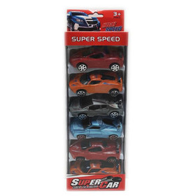 Super Car racing 6 db-os kisautó szett
