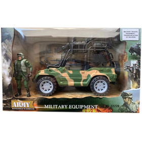 Katonai Jeep figurával és kiegészítőkkel