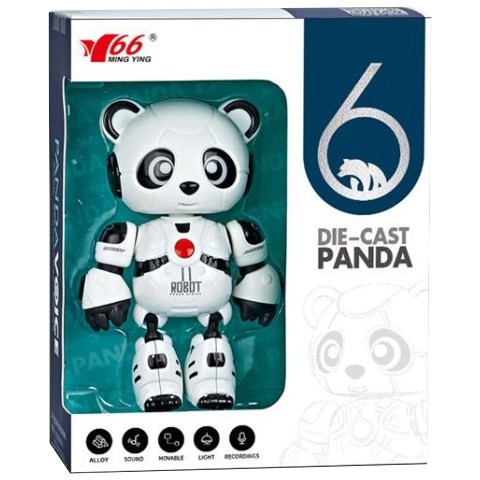 11-es, a robot panda pajtás fénnyel és hanggal, fém vázzal