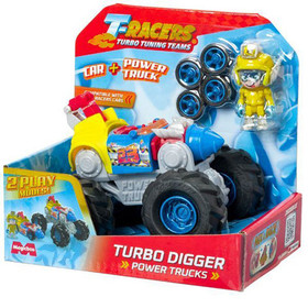 T-Racers: 2 az 1-ben Turbo Digger szuperterepjáró figurával