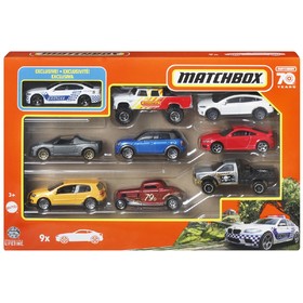 Matchbox: 9 db-os kisautó szett exkluzív rendőrautóval és más járművekkel - Mattel